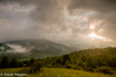 02-17  SUNLIGHT BREAKING THROUGH STORM CLOUD, MT. PORTE CRAYON, WV  © KENT MASON