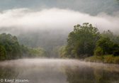 04E-37  FOG ON THE SOUTH FORK OF THE POTOMAC,  SMOKE HOLE CANYON, WV  © KENT MASON